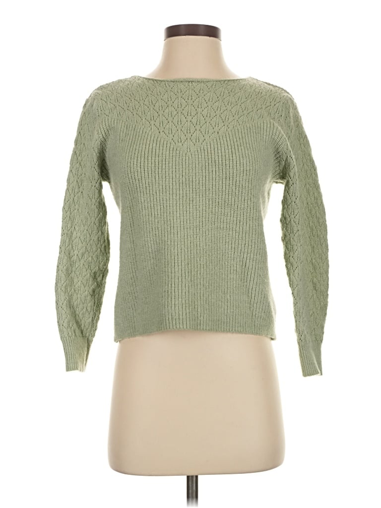 Pre-owned Shein Pullover Sweater In Green