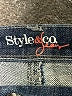 Style&Co Chevron-herringbone Blue Jeans Size 14 Short - photo 3
