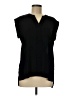 Worthington 100% Polyester Black Short Sleeve Blouse Size M - photo 1
