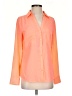 Attention 100% Polyester Color Block Orange Long Sleeve Blouse Size S - photo 1