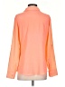 Attention 100% Polyester Color Block Orange Long Sleeve Blouse Size S - photo 2