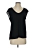 J.Crew 100% Polyester Black Short Sleeve Top Size 2 - photo 1