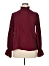 Shein Curve Burgundy Long Sleeve Blouse Size 0X - photo 1