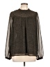 Ann Taylor LOFT 100% Polyester Brown Long Sleeve Blouse Size L - photo 1