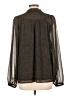 Ann Taylor LOFT 100% Polyester Brown Long Sleeve Blouse Size L - photo 2