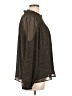 Ann Taylor LOFT 100% Polyester Brown Long Sleeve Blouse Size L - photo 4