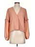Blue Life 100% Rayon Orange 3/4 Sleeve Blouse Size XS - photo 1