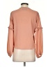Blue Life 100% Rayon Orange 3/4 Sleeve Blouse Size XS - photo 2