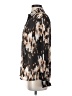 Derek Lam 100% Polyester Animal Print Black Long Sleeve Blouse Size S - photo 5