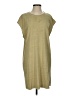 Double Zero 100% Cotton Solid Tan Casual Dress Size S - photo 1