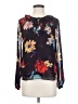CAbi 100% Polyester Floral Black Long Sleeve Blouse Size XS - photo 1