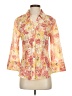 JM Collection Floral Orange 3/4 Sleeve Blouse Size 4 - photo 1