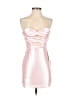 Unbranded 100% Polyester Metallic Pink Cocktail Dress Size 00 - photo 1