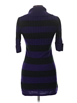 open lace back dress Listen to Me Black Striped Sweater Dress, Large - The Mint Julep Boutique main image 1