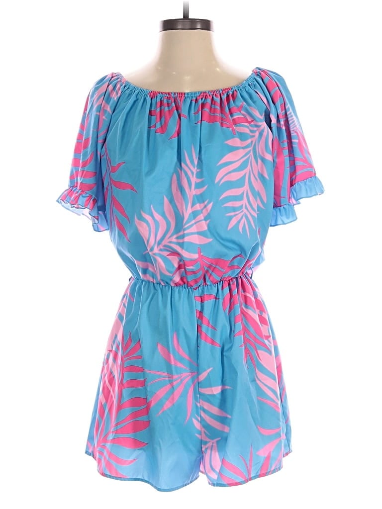 Click to view more detailed imagery on our partner's website Pre-owned Shein Romper In Blue