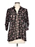 Atmosphere 100% Polyester Floral Black 3/4 Sleeve Blouse Size 12 - photo 1