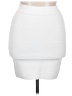BCBGMAXAZRIA Solid White Casual Skirt Size L - photo 1