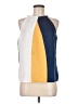 Shein 100% Polyester Color Block Yellow Sleeveless Blouse Size 8 - 10 - photo 1