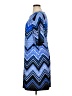 Studio One Chevron-herringbone Blue Casual Dress Size 1X - photo 5