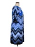 Studio One Chevron-herringbone Blue Casual Dress Size 1X - photo 4