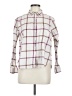 Ann Taylor LOFT Plaid Ivory Long Sleeve Button-Down Shirt Size M - photo 1