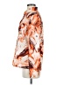 Unbranded 100% Polyester Print Orange Long Sleeve Blouse Size M - photo 5