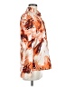 Unbranded 100% Polyester Print Orange Long Sleeve Blouse Size M - photo 4