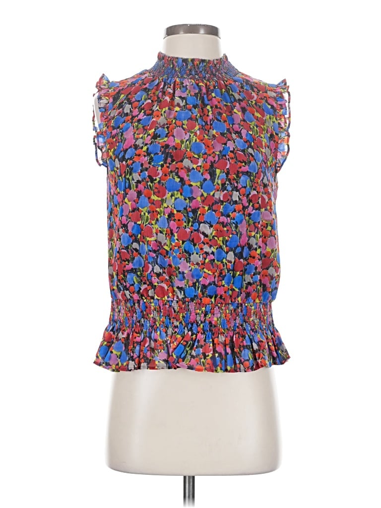 Pre-owned Jcrew Sleeveless Blouse In Blue