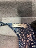 MNG 100% Viscose Polka Dots Blue Casual Dress Size 8 - photo 7