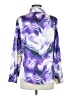 Unbranded Print Purple Long Sleeve Blouse Size M - photo 2