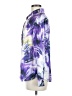 Unbranded Print Purple Long Sleeve Blouse Size M - photo 5