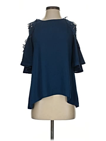 Blue Rain 3/4 Sleeve Blouse (view 1)