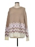 J.Crew Chevron-herringbone Tan Pullover Sweater Size M - photo 1