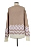 J.Crew Chevron-herringbone Tan Pullover Sweater Size M - photo 2