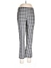 Zara Basic Checkered-gingham Black Casual Pants Size L - photo 1