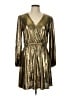 MICHAEL Michael Kors Metallic Gold Cocktail Dress Size L - photo 1