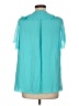 Elie Tahari 100% Silk Teal Blouse Size L - photo 2