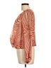 Timing 100% Polyester Orange Long Sleeve Blouse Size L - photo 5