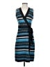 Leota Stripes Blue Casual Dress Size S - photo 1