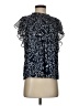 DKNY Blue Short Sleeve Blouse Size S - photo 1