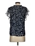 DKNY Blue Short Sleeve Blouse Size S - photo 2