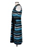 Leota Stripes Blue Casual Dress Size S - photo 5