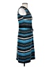 Leota Stripes Blue Casual Dress Size S - photo 4
