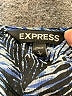 Express 100% Polyester Blue Kimono Size S - photo 7