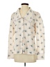Simplee Ivory Long Sleeve Blouse Size S - photo 1