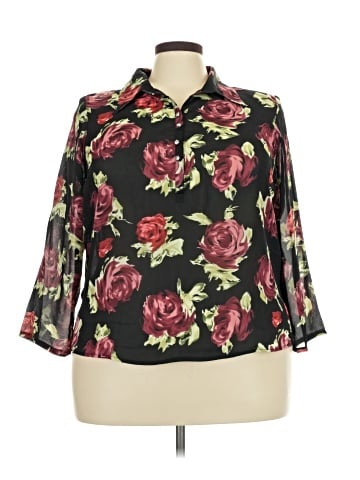 Impressions 3/4 Sleeve Blouse (view 1)