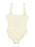 Assorted Brands Solid Ivory One Piece Swimsuit Size 10 - photo 1