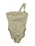 Assorted Brands Solid Tan One Piece Swimsuit Size 10 - photo 1