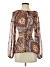 Vince Camuto 100% Polyester Brown Long Sleeve Blouse Size S - photo 1