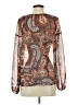 Vince Camuto 100% Polyester Brown Long Sleeve Blouse Size S - photo 2